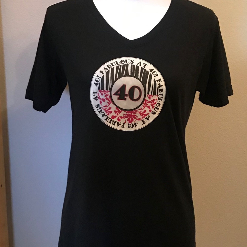 Fabulous at 40 V-Neck TeeShirt